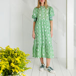 BONTE Loane Dress in Apple Green