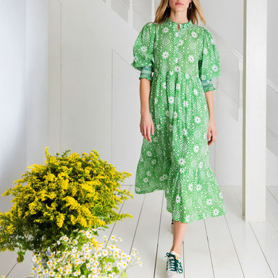 BONTE Loane Dress in Apple Green