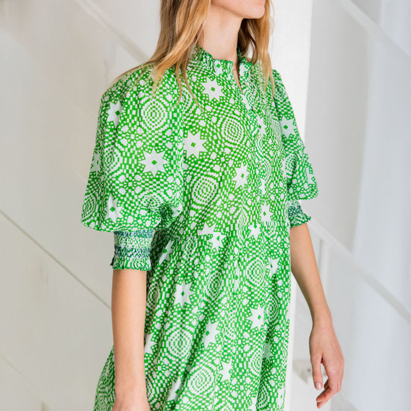 BONTE Loane Dress in Apple Green