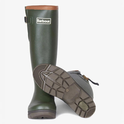 BARBOUR Tempest Tall Welly Boots in Olive