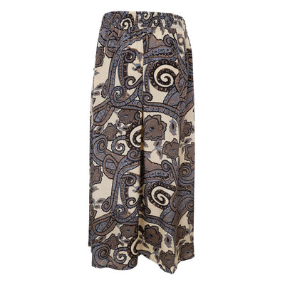 Luna Regular Skirt in Grey Paisley