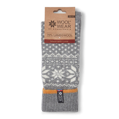 The Lambswool Socks in Grey