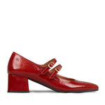 Laura Low Heeled Shoes in Brick Patent