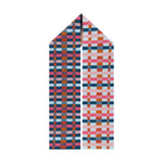 Long Brushed Intarsia Scarf in Charleston