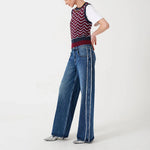 Gracie Side Stripe Jeans in Pasadena Vintage