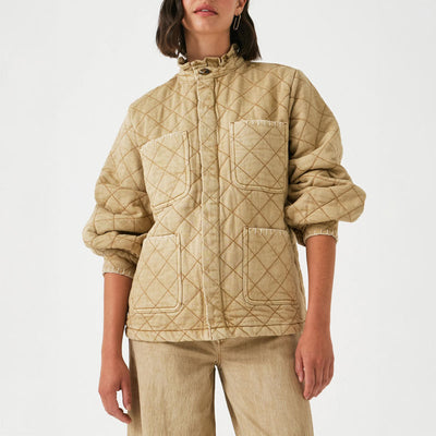 SEVENTY & MOCHI Quilted Pablo Jacket in Desert Sand