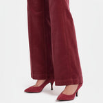 Teresa Wide Leg Velvet Trousers in Painbrush