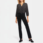 Marilyn Straight Leg Corduroy Jeans in Black