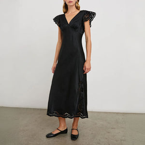 Mckenna Dress in Black Eyelet