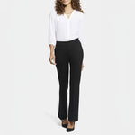 Pull On Flare Leg Trousers in Black