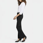 Pull On Flare Leg Trousers in Black