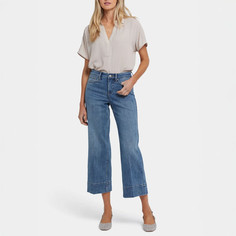 NYDJ Teresa Wide Leg Ankle Jeans in Majorca Bay