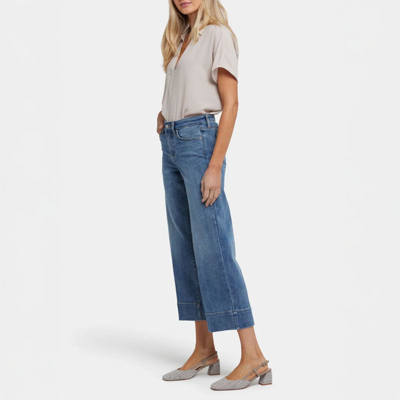 NYDJ Teresa Wide Leg Ankle Jeans in Majorca Bay