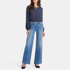 Teresa Wide Leg Jeans in Water Canyon