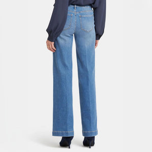 Teresa Wide Leg Jeans in Water Canyon