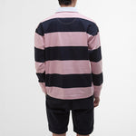 BARBOUR Newgate OS Rugby Shirt in Light Pink