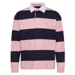 BARBOUR Newgate OS Rugby Shirt in Light Pink