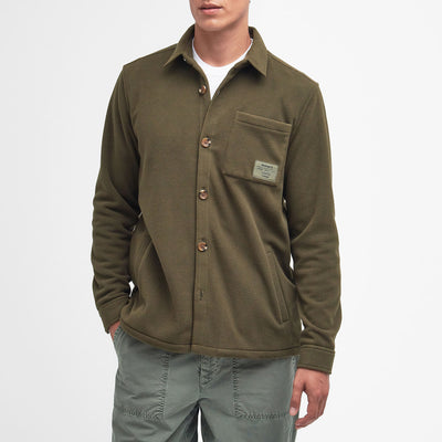 Microfleece Overshirt in Olive