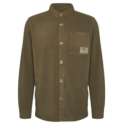 Microfleece Overshirt in Olive