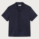 THINKING MU Hemp Jules Shirt in Navy