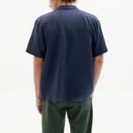 THINKING MU Hemp Jules Shirt in Navy