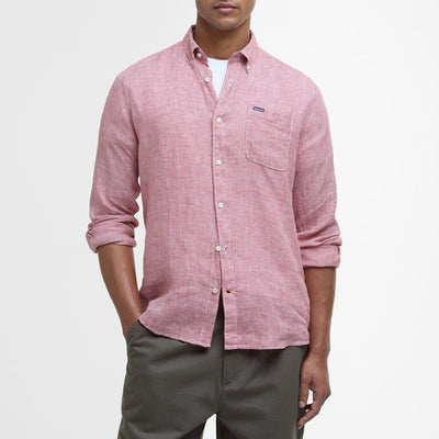 BARBOUR Linton Tailored Shirt in Red Spice