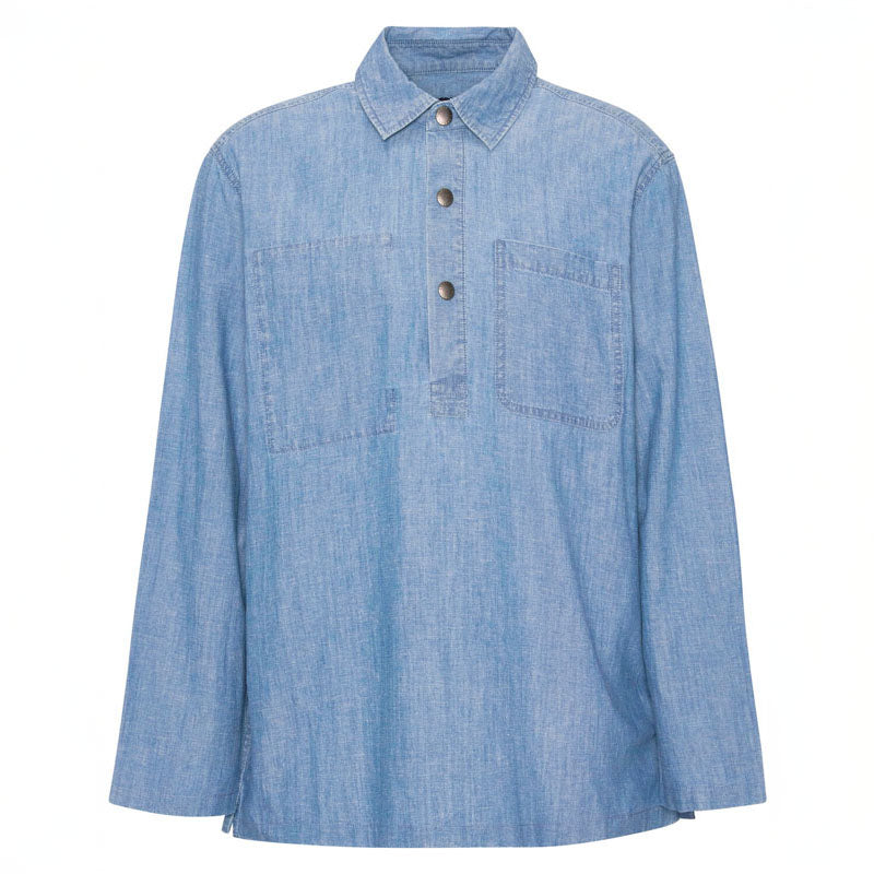 BARBOUR Markham Chambray Smock Shirt in Chambray