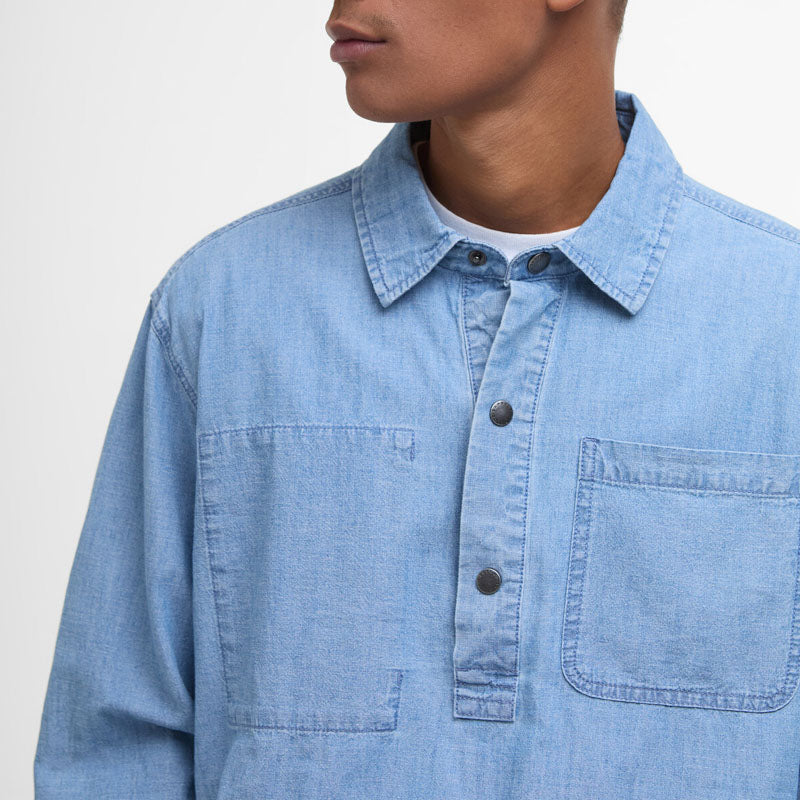 BARBOUR Markham Chambray Smock Shirt in Chambray