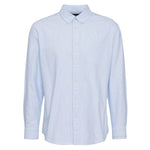 BARBOUR Striped Dunand OS Fit Oxford Shirt in Sky Blue