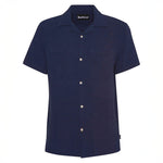 BARBOUR Benson Textured Relaxed Fit S/S Shirt in Indigo