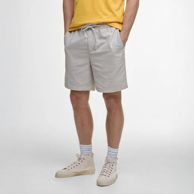 BARBOUR Cotton Linen Relaxed Short in Mist