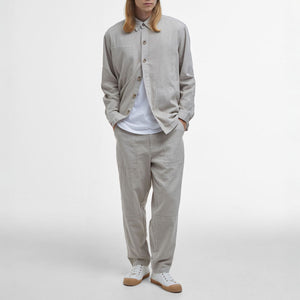 BARBOUR Natural Linen Blend Trouser in Mist