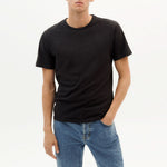 THINKING MU Hemp T Shirt in Black