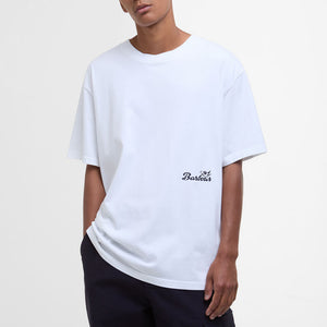 BARBOUR Regence OS Fit Graphic T-Shirt in White