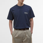 BARBOUR Outdoors Graphic OS Fit T-Shirt in Navy