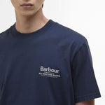 BARBOUR Outdoors Graphic OS Fit T-Shirt in Navy