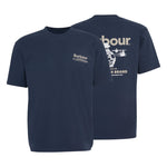 BARBOUR Outdoors Graphic OS Fit T-Shirt in Navy