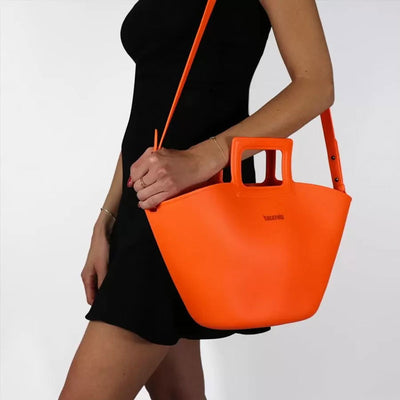 CACATOES Neon Marisco Bag in Orange Fluo