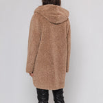 Marre Reversible Faux Suede Coat in Sand