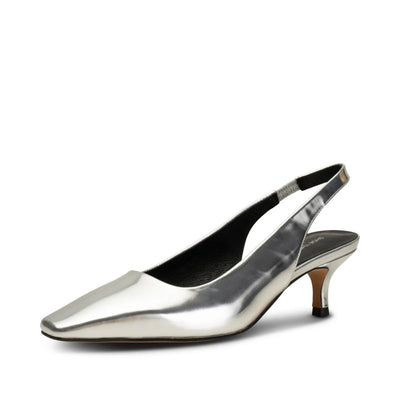 SHOE THE BEAR Maxine Slingback in Silver Metallic