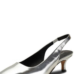 Maxine Slingback in Silver Metallic