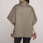 Mel Wool Cape in Dark Artichoke