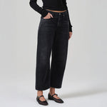 Miro Tapered Barrel Leg Jeans in Domino