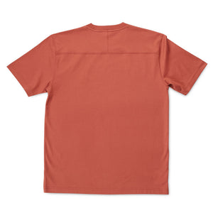 Johannes Organic N Logo T Shirt in Red Ochre