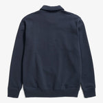 Ketel Relaxed Organic Logo Half Zip in Dark Navy