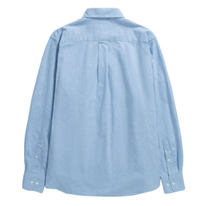 Algot Relaxed Cotton Linen Shirt in Pale Blue