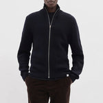 Hagen Cotton Wool Jacket in Dark Navy