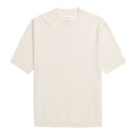 Rhys Cotton Linen T Shirt in Kit White