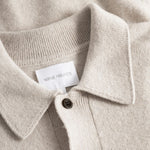 Norse Standard Merino Lambswool Polo in Oatmeal