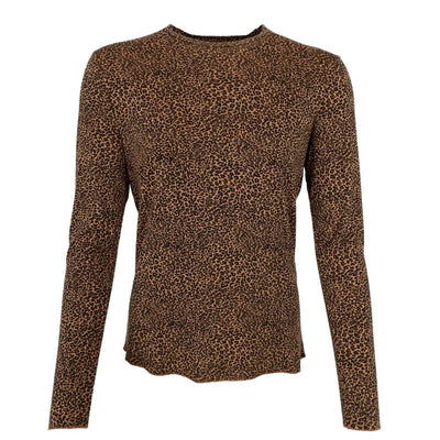 Noah Printed Tee in Brown Leo